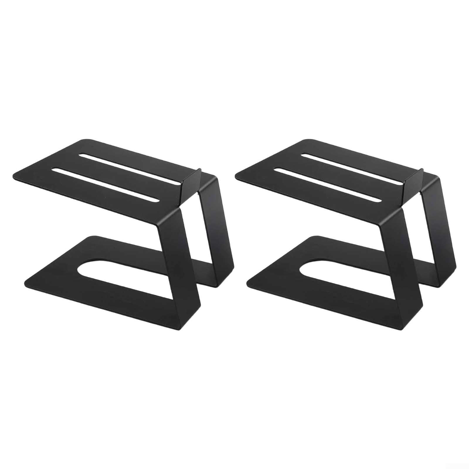 Supporti Altoparlanti Desktop Coppia Neri 16x13cm
