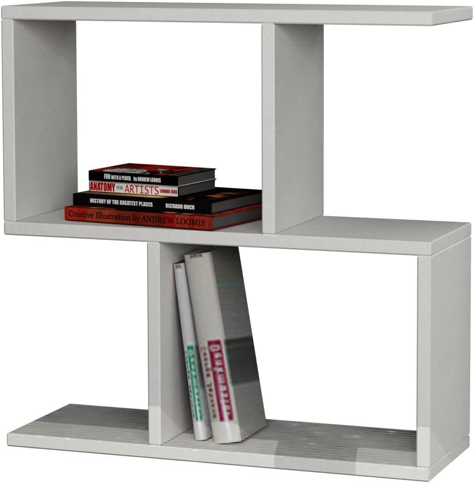 Decortie White Side Table - End Table - Modern Livingroom Furniture - Great Display - 60x20x60 (cm)