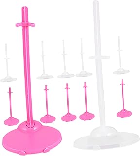 TOYANDONA 12pcs Desktop Accessories Doll Stand Monitor Stand Doll Figure Stand Figure Display Stand Doll Display Stands Doll Display Racks Doll Holder Doll Racks Puppet Baby Support Frame