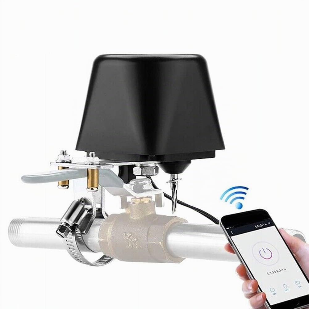 Válvula de agua inteligente WiFi/Bluetooth con control por voz,Para TUYA WiFi 2.4GHz Control de Válvula Control Inteligente Agua/Gas Válvula Tipo Válvula para cocina, jardín y granja