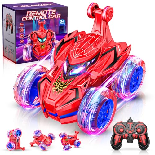 Braxel Remote Control Cars Toys 360 Flips RC Car Boys Toys for 3 4 5 6 7 8 Year Old Boy Gifts Monster Truck Boys Toys Age 3 4 5 6 7 8 Gifts for 3-9 Year Old Boys Easter Gifts for Kids
