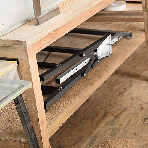 Set de 2 caballetes de Trabajo telescópicos Plegables de 300 kg, Ideales como arrastrador de pontones, Banco de Trabajo y Soporte de Corte de Vigas.