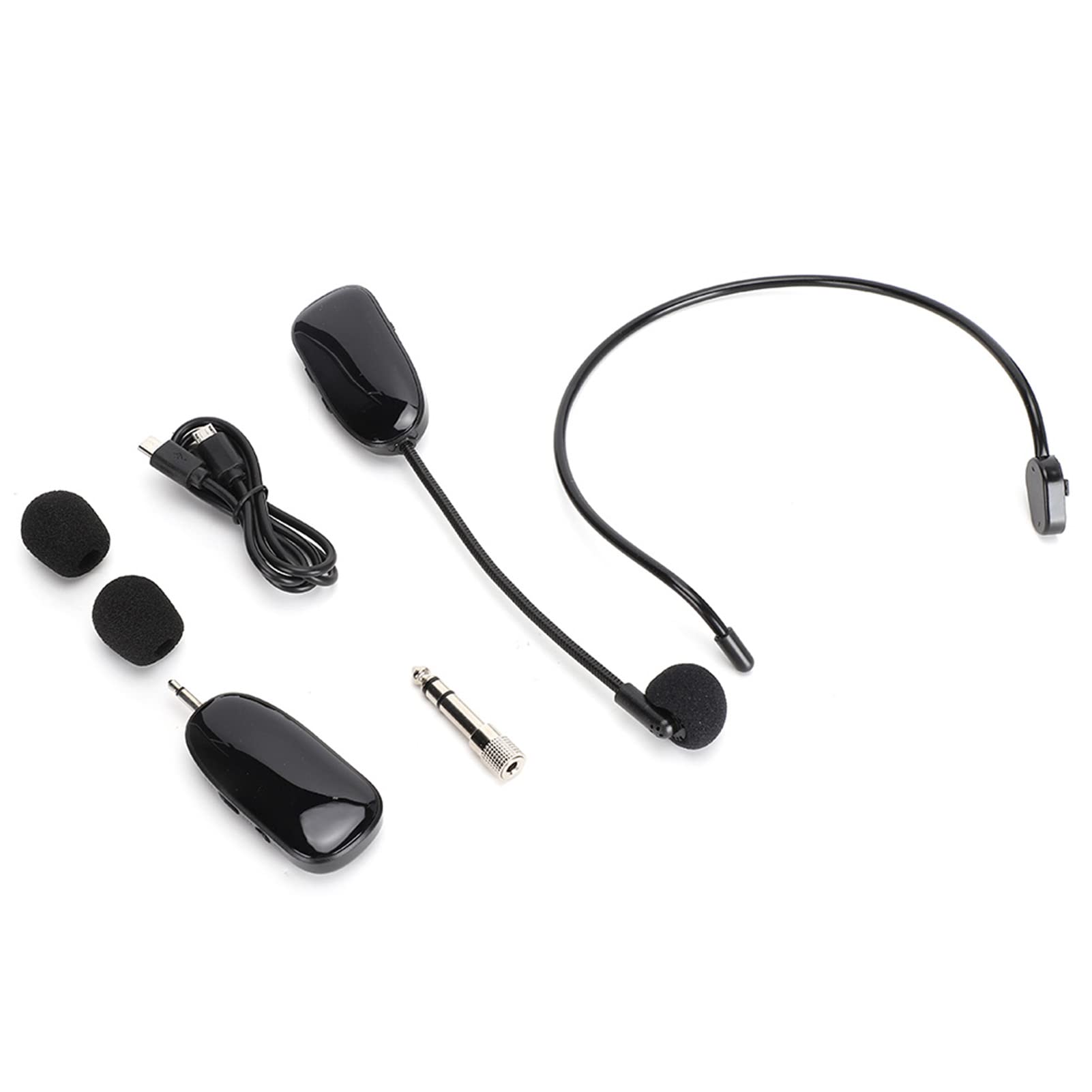 Mikrofon Head-Wear, profesjonalny mikrofon Head-Wear, mikrofon radiowy UHF do wzmacniacza głosu, komputera z adapterem 3,5 mm/6,5 mm, do przewodników, Tainer