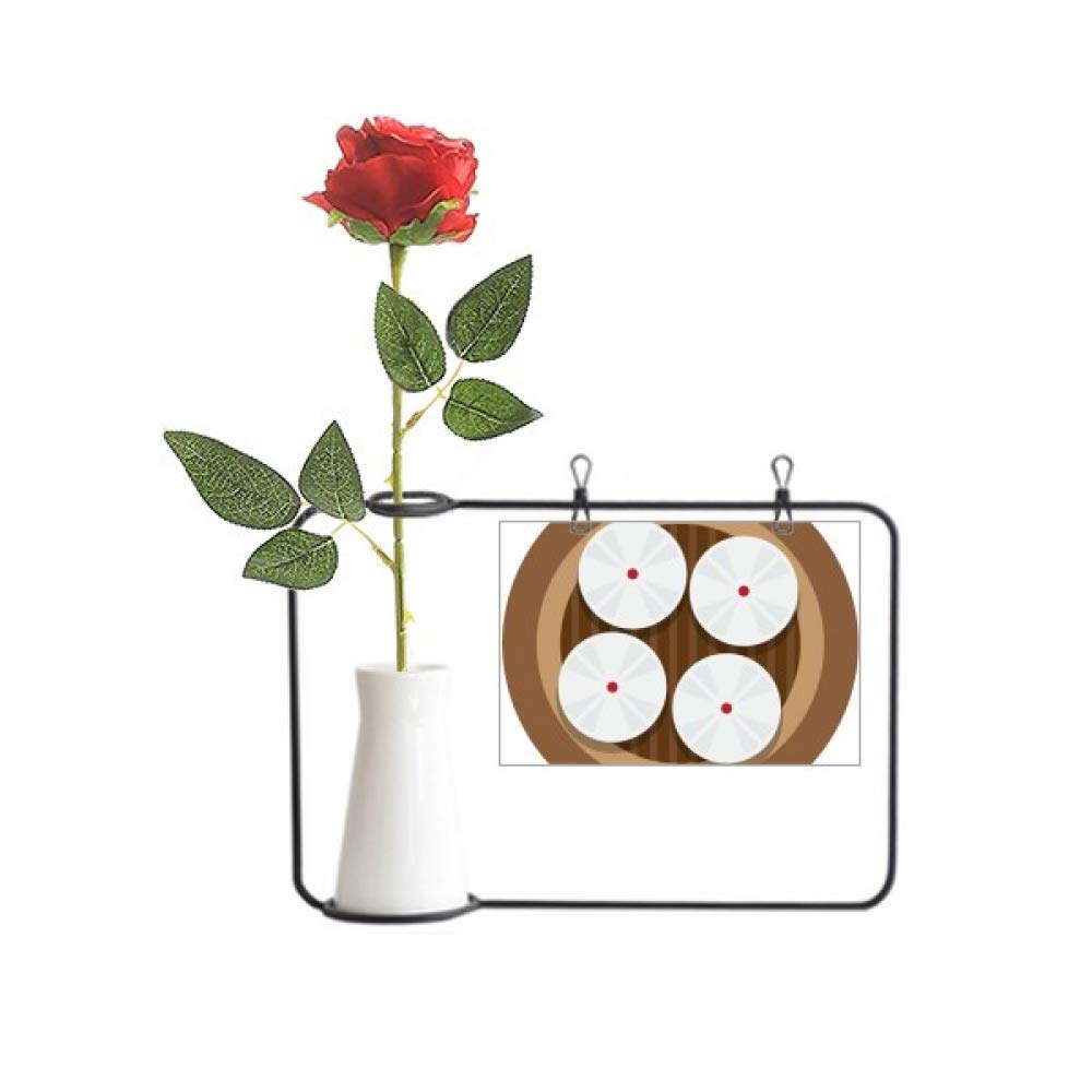 Plat en porcelaine à suspendre pour une décoration de cuisine bucolique