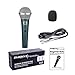 Phenyx Pro Wired Vocal Dynamic Handheld Microphone with XLR Cable, Windscreen, Ideal for Vocal, Studio, Instrument, Recording, Events (Sigma 8A)