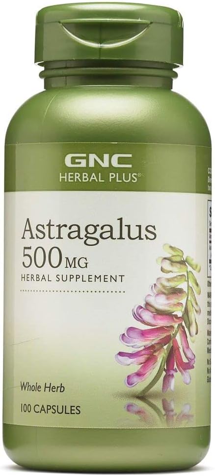 GNC Herbal Plus Astragalus 500mg | Immune and Anti-Aging Support | 100 Capsules