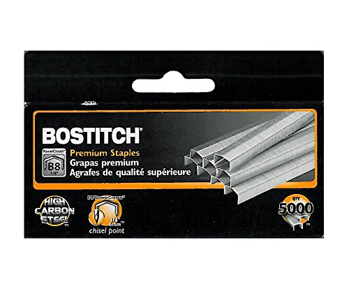 Agrafes Stanley Bostitch B8 PowerCrown STCRP21151/4 en lot de 6 boîtes d'agrafes de 6,35 mm robustes