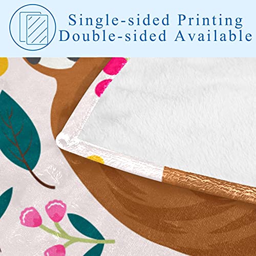 Couverture douce de qualité supérieure motif paresseux chaud - 5