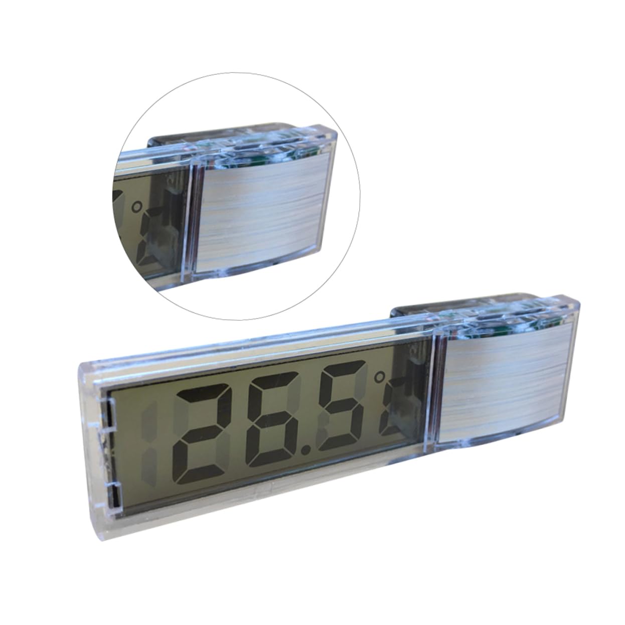 BESPORTBLE 2pcs Sucker- Aquarium Thermometer Digital Fish Tank Gauge 3D Reading Plastic Compact Tank