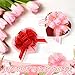 Riceshoot 60 Pcs Large Pull Bows Ribbon Gift 6 Inch Pastel Gift Wrapping Bows for Spring Summer Mother's Day Presents Wedding Birthday Graduation Party Basket Holiday Decor(Pink, Red)