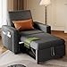 DWVO Convertible Sleeper Chair, 3-in-1 Sofa Bed with Reclining Backrest, 75