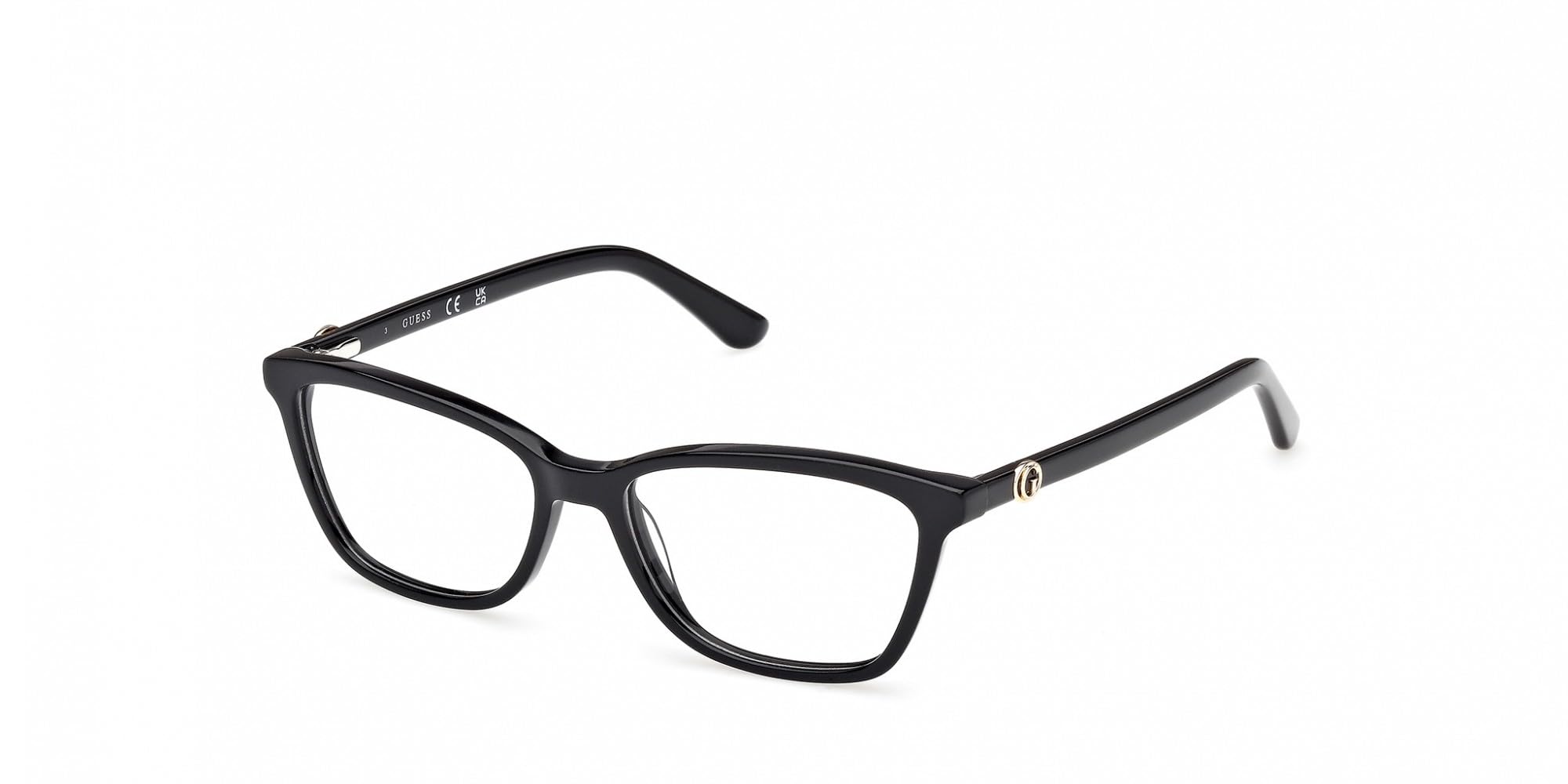 Guess Black Woman Gu50310 001 Optical Frames Acetate Squared Normal