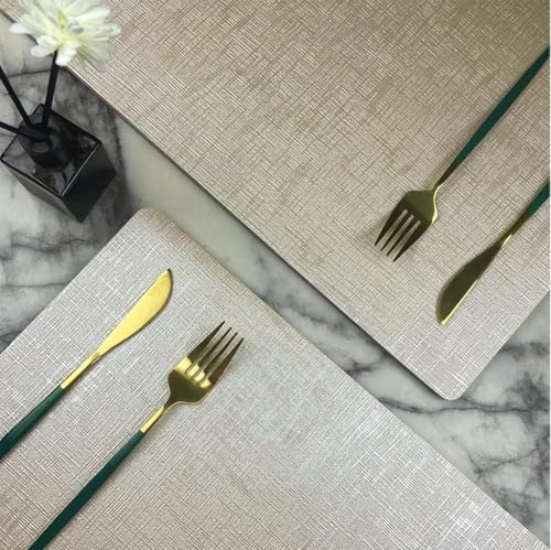 Sets de table de qualité supérieure en tissu élégant pour une table raffinée