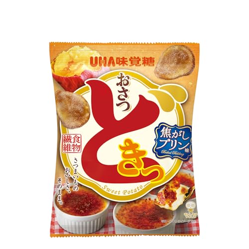 【公式】まとめ買い UHA味覚糖おさつどきっ 焦がしプリン味 10袋セットのサムネイル