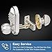 Hangcheng Keyless Entry Door Lock Deadbolt Keypad Digital Combination Higher Security Keypad Door Knob Mechanical Stainless Steel #304 (Pass Code or Key)