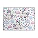 Produktbild ISAOA Moderner und weicher Kinderteppich, Einhorn-Motiv, für Schlafzimmer, Wohnzimmer, Kinderzimmer, Dekoration, Rutschfest, waschbar, 152 x 120 cm