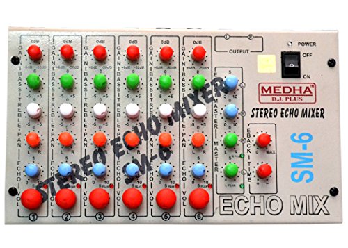 MEDHA SM-6 Iron Digital Sound Mixer Channel Stereo Echo Audio Mixer Usb And Bluetooth