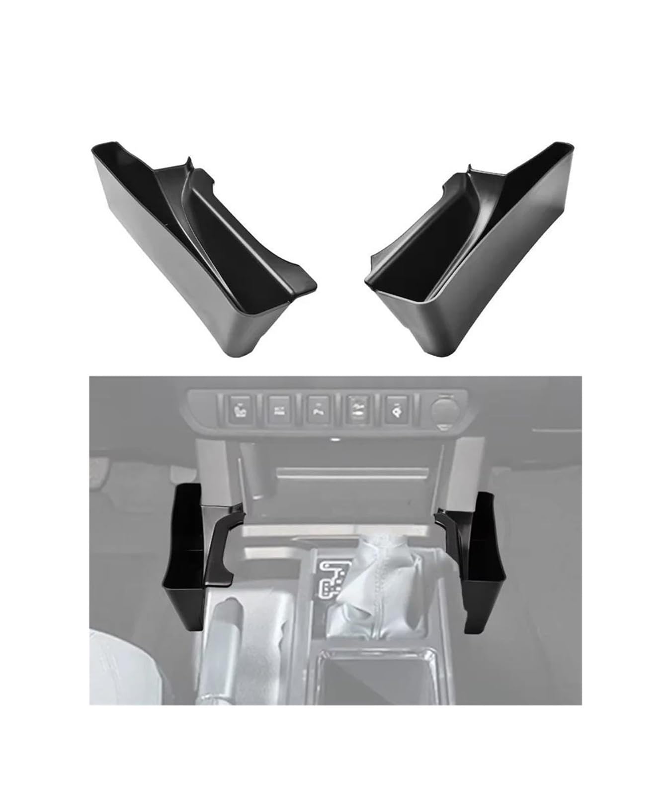 OOPUHKSY Tray Organizer For Toyota For Tacoma 2017 2016-2023 Center Console Hidden Box Armrest Storage Box(Gear Shift Organizer)