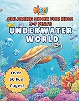 UNDERWATER WORLD: Ocean Animals and Sea Creatures Coloring Book for Kids and Adults – 50 Unique Ocean-Themed Illustrations for Stress Relief and Creativity (Creative Coloring Adventures) B0DZVG1M45 Book Cover