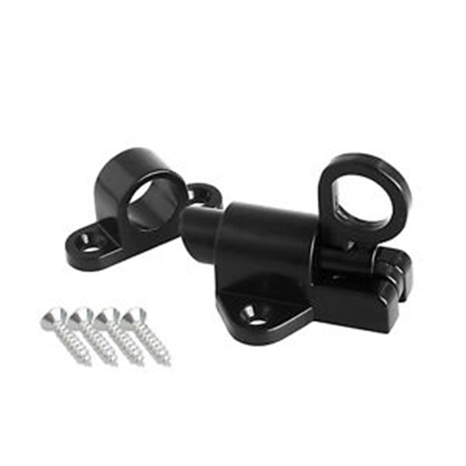 Verrou à ressort automatique en aluminium noir pour porte
