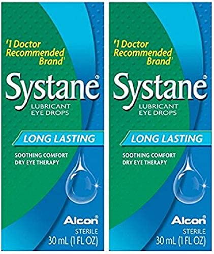 Systane Soothing Long Lasting Lubricant Eye Drops.1 Ounce (30 mL) Pack of 2