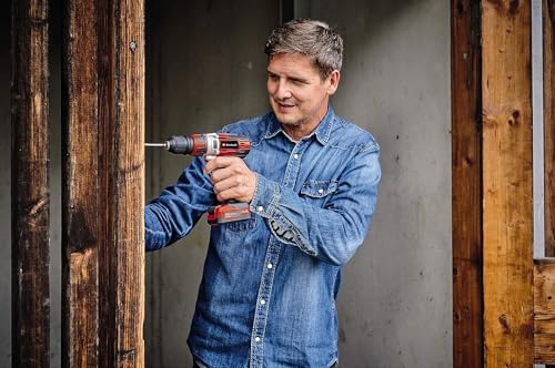 Einhell Akkuschrauber TE-CD 12/1 3X-Li (1x2,0 Ah) (Li-Ion, 12 V, 30 Nm, 2 Gänge, abnehmbares 10 mm-Bohrfutter, inkl. Ladegerät und 1x 2,0 Ah-Akku)