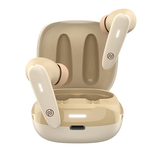 Noise Newly Launched Buds VS401 in-Ear Truly Wireless Earbuds with 50H of Playtime, Low Latency(up-to 50ms), Quad Mic with ENC, Instacharge(10 min=200 min),10mm Driver, BT v5.3(Calm Beige) at Rs. 1299