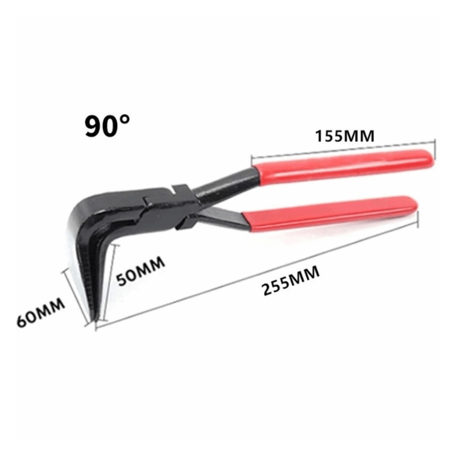 Alicates for doblar chapa de 90° | Mandíbula plana de múltiples ángulos de acero al carbono, herramienta de modelado de metal ergonómica antideslizante