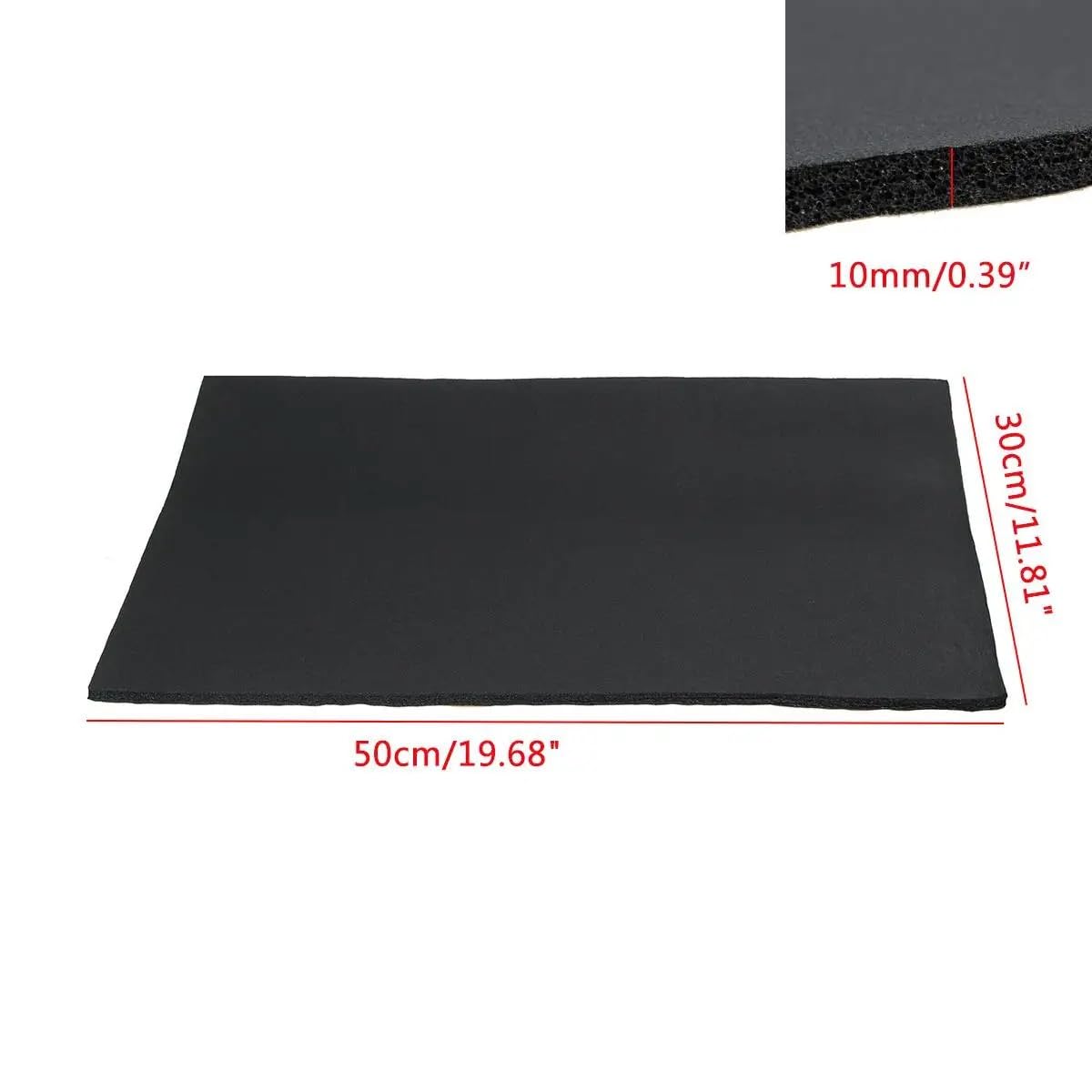 Insonorizzazione Auto 12PCS 30x50cm 10mm Auto fonoassorbente a Prova di Rumore Isolamento del Cofano Adesivo fonoassorbente Accessori Auto Insonorizzante Auto