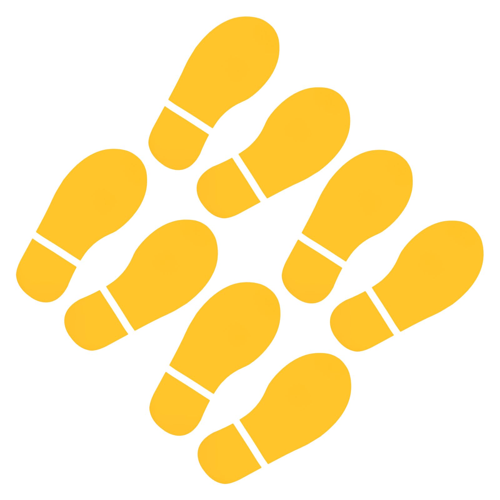 YOKIVE 4 Pair Footprint Floor Stickers, PVC Shoes Footprints Floor Step Stair Applique Stickers for Classroom Office Decor