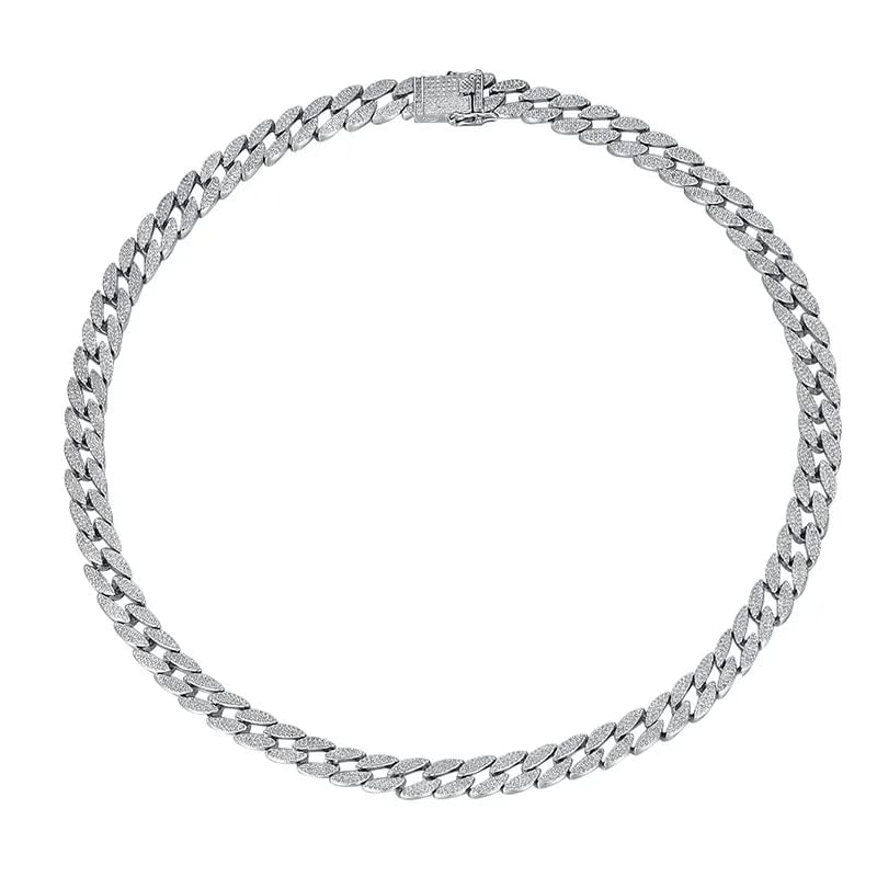 Collier argent 925 avec diamant haute teneur en carbone, le parfait cadeau de mariage