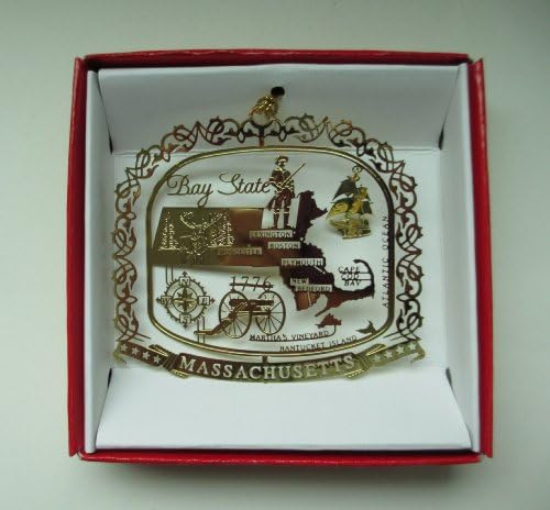 Massachusetts State Christmas Ornament Boston Cape Cod