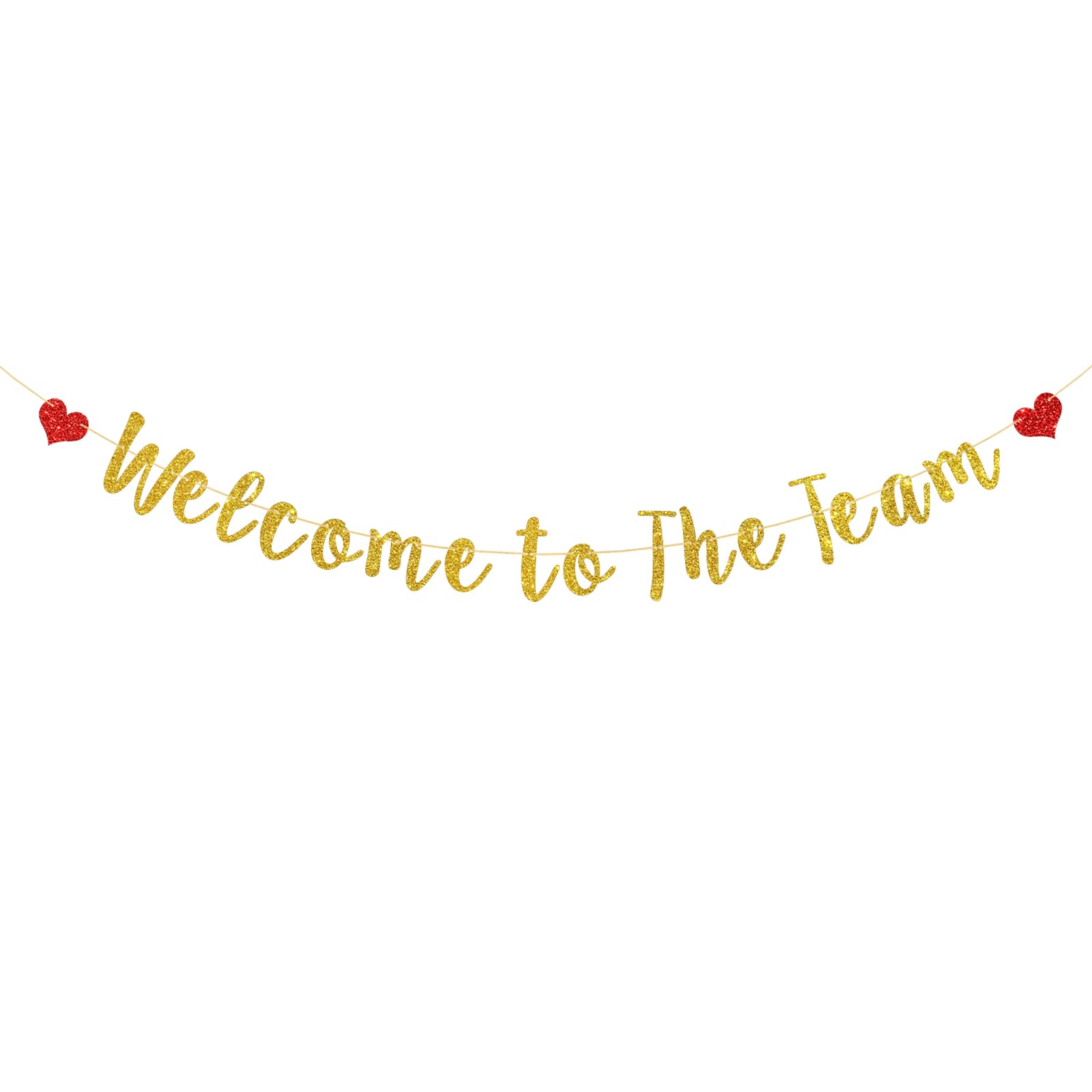 Welcome To The Team Banner - Gold Glitter Büro Dekoration