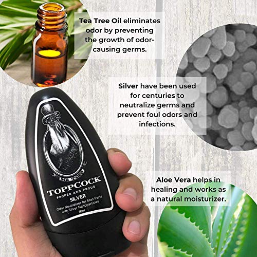 Toppcock Proper And Proud TCSLVRCLS90 Classic Toppcock Silver Leave-On Hygiene Gel thumb #5