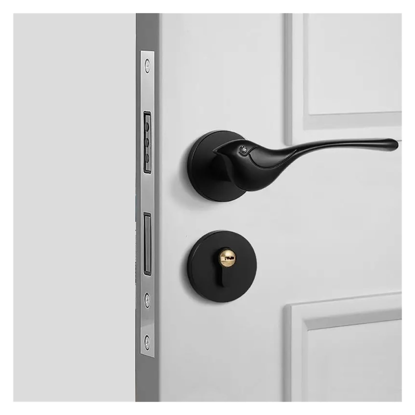 Poignée porte alliage zinc design moderne luxe pour rénovation de maison