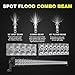 DOT 52Inch LED Light Bar Offroad Led Work Lights + 2PC 4