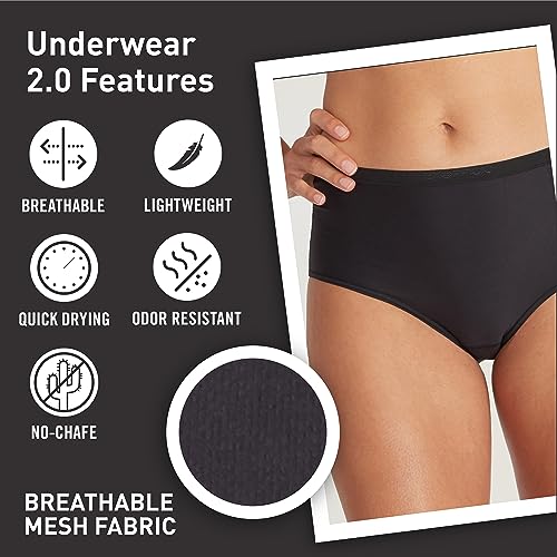 Image of ExOfficio Women's Give-N-Go 2.0 Full Cut Brief - Breathable Durable Easy Care Travel Underwear