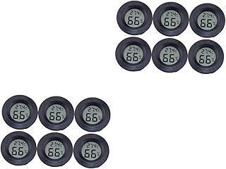 Higrômetro Digital De 12 Peças Acessórios Para Répteis Medidor Digital De Temperatura Pacote De Umidade Acessórios Para Terrário Medidor Celsius Medidor Digital De Umidade