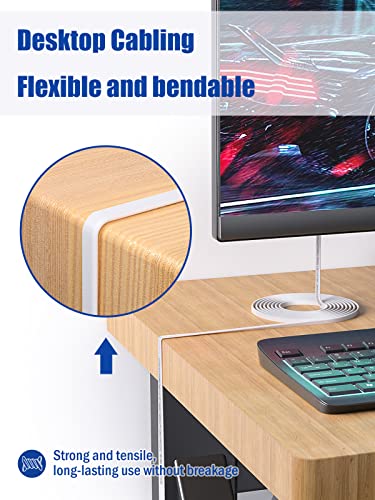 Baymrotech Cat 7 Ethernet Cable 25Ft, Network Cable 10Gbps 600Mhz High Speed With Gold Plated Rj45 Connector For Gaming, Xbox One, Ps5/Ps4/Ps3, Switch, Modems, Routers, U/Ftp 30Awg White Flat Cable #TOP5