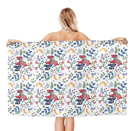 Fullet Microfiber Beach Towel Swdish Blanket,Sand Proof Swimming Bath Pool Towel For Travel Camping Yoga Sport,Oversized,32"X52" #TOP1