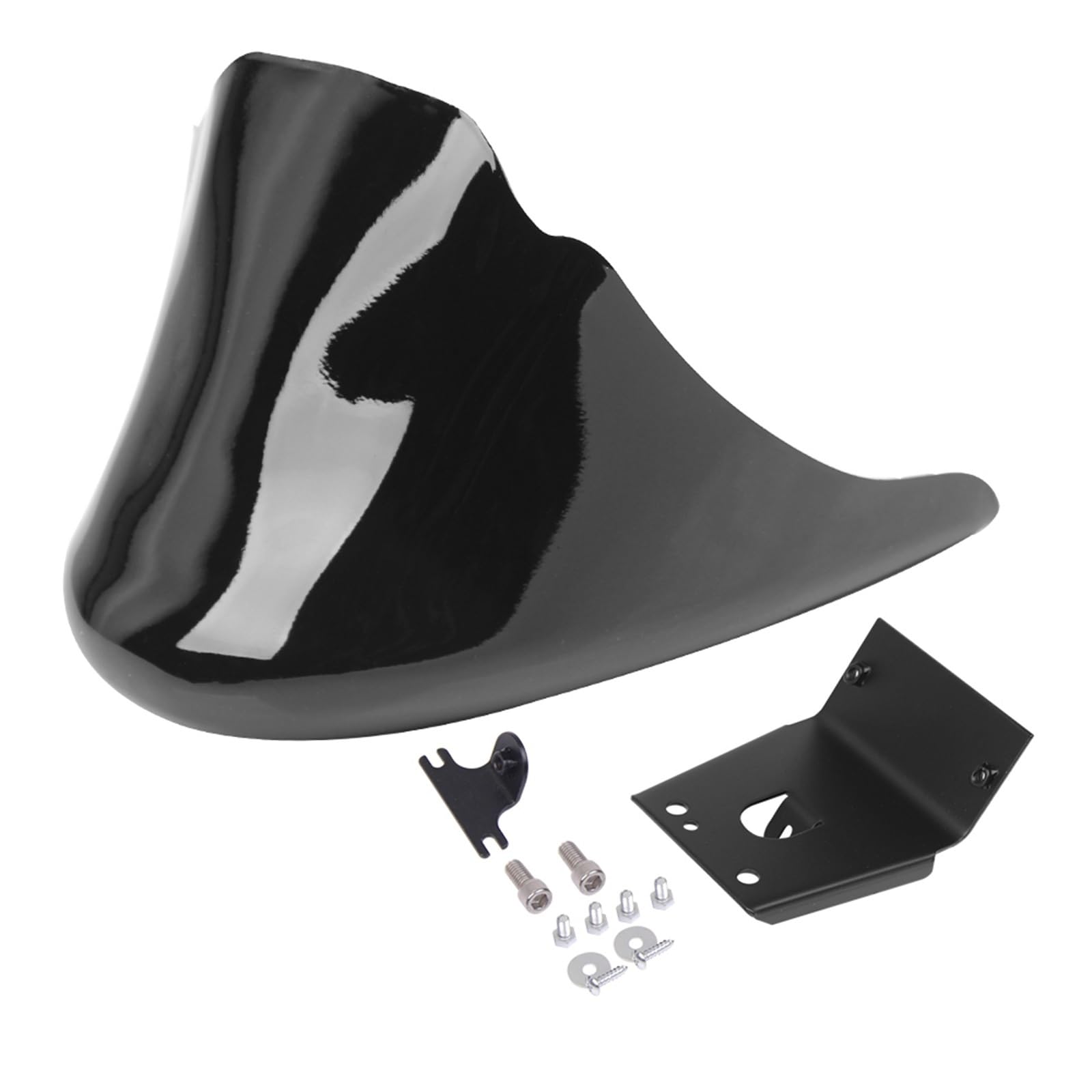 Pasuje do Harley Sportster XL Iron 2004-2021 motocykl przedni dolny spoiler podbródek owiewka Winglet spojler motocyklowy Wing(Gloss Black)