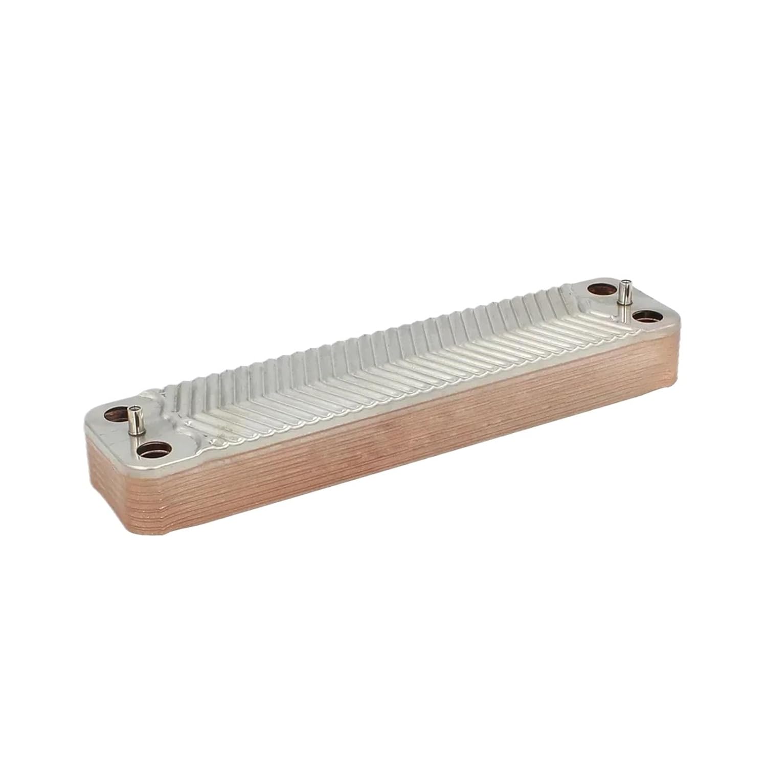 12 Plate Heat Exchanger Oil Water Heat Exchanger for Homebrew Cooling Counterflow Chiller Water Heating
