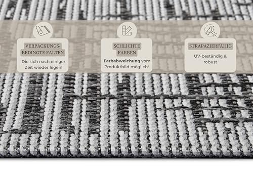 HANSE Home Telu Indoor & Outdoor Rug Weatherproof, Modern Pattern - Image 3