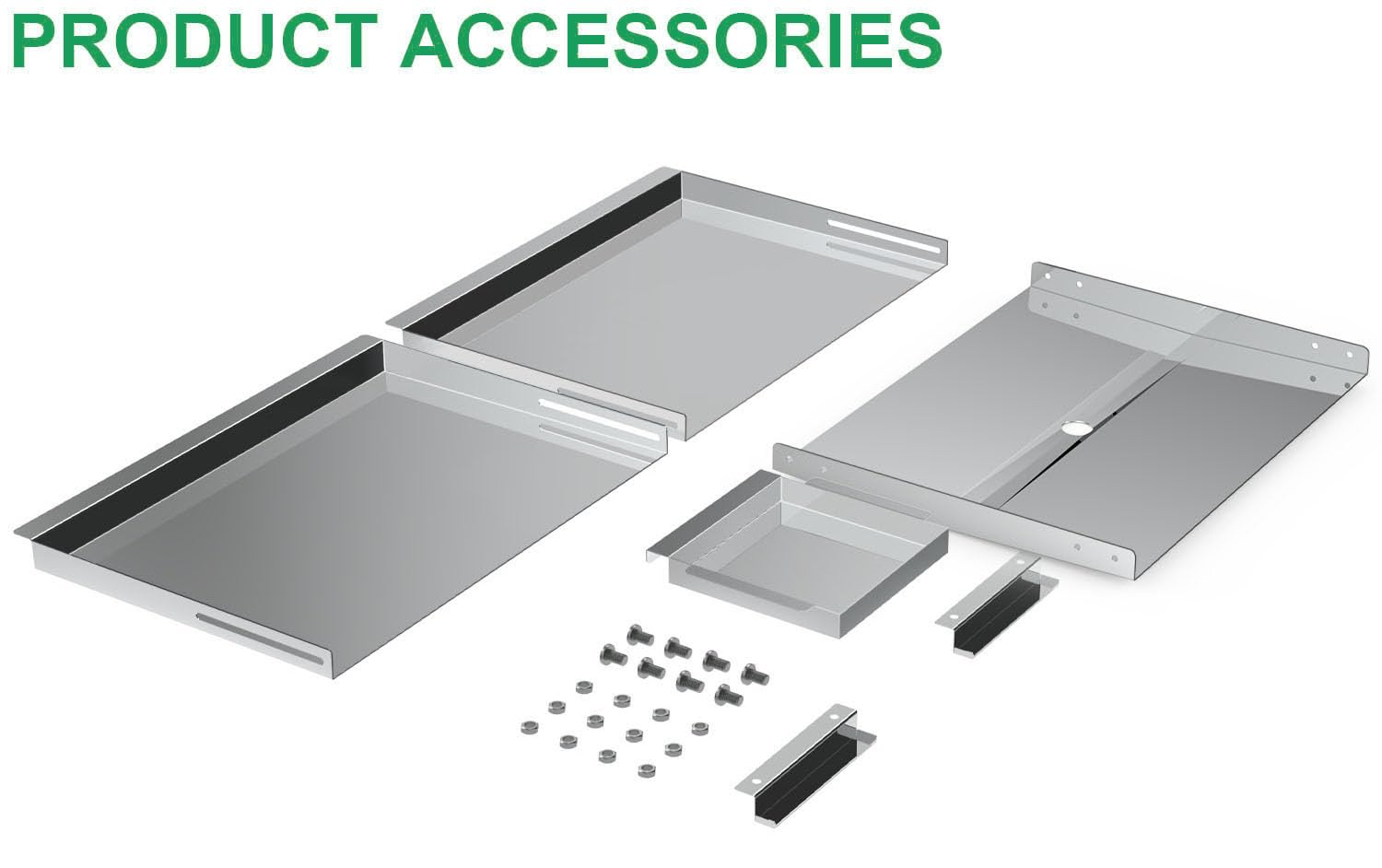 WELL GRILL Vaschetta di raccolta del grasso per barbecue a gas Dyna Glo, vassoio antigrasso in acciaio inox per 3, 4, 5 bruciatori, Nexgrill, Expert, Charbroil, Kenmore, regolabile, 61-76,2 cm