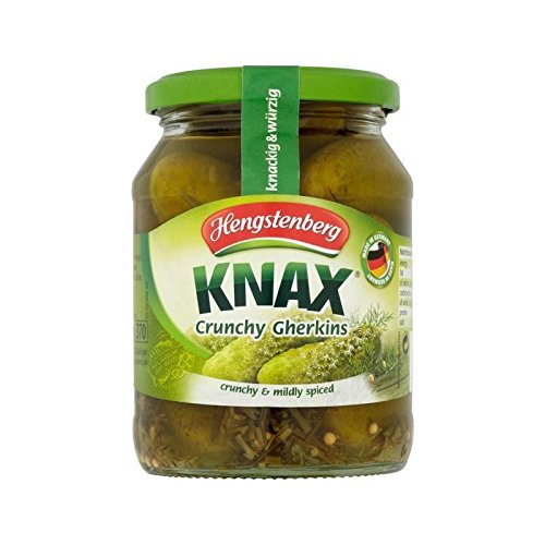 Hengstenberg Knax Crunchy Gherkins 330g - Pack of 4