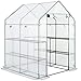 Produktbild Gardebruk Foliengewächshaus 2m² 8 Ablagen aufrollbare Tür 4 Fenster Treibhaus Tomatenhaus Pflanzenhaus 195x143x143 cm