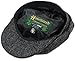 Biddy Murphy Newsboy Hat for Men Irish Flat Cap 100% Wool Tweed, Herringbone, Imported, X-Large Gray
