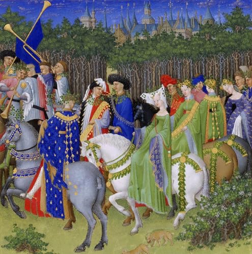 Toile Pour la Décoration du Salon Très Riches Heures du Berry Tableau 60x90cm