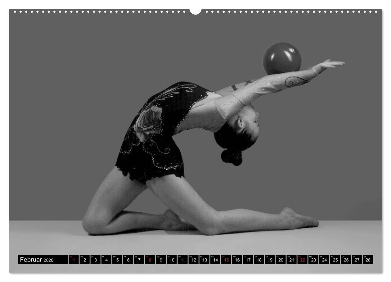 Rhythmisch Sportgymnastik - Alyssa (Wandkalender 2026 DIN A2 quer), CALVENDO Monatskalender: Anmutige Posen in im Sport (CALVENDO Orte)