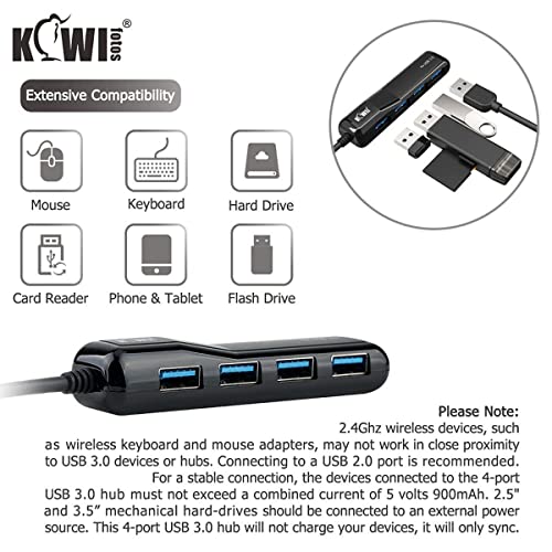 USB Hub 3.0 Portable 4-Port USB Splitter Multi USB Port Expander Ultra-Slim USB Adapter for MacBook Desktop(Style 2,Type A) - Image 4
